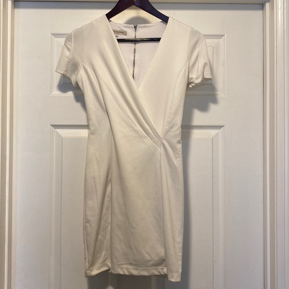 White mini dress